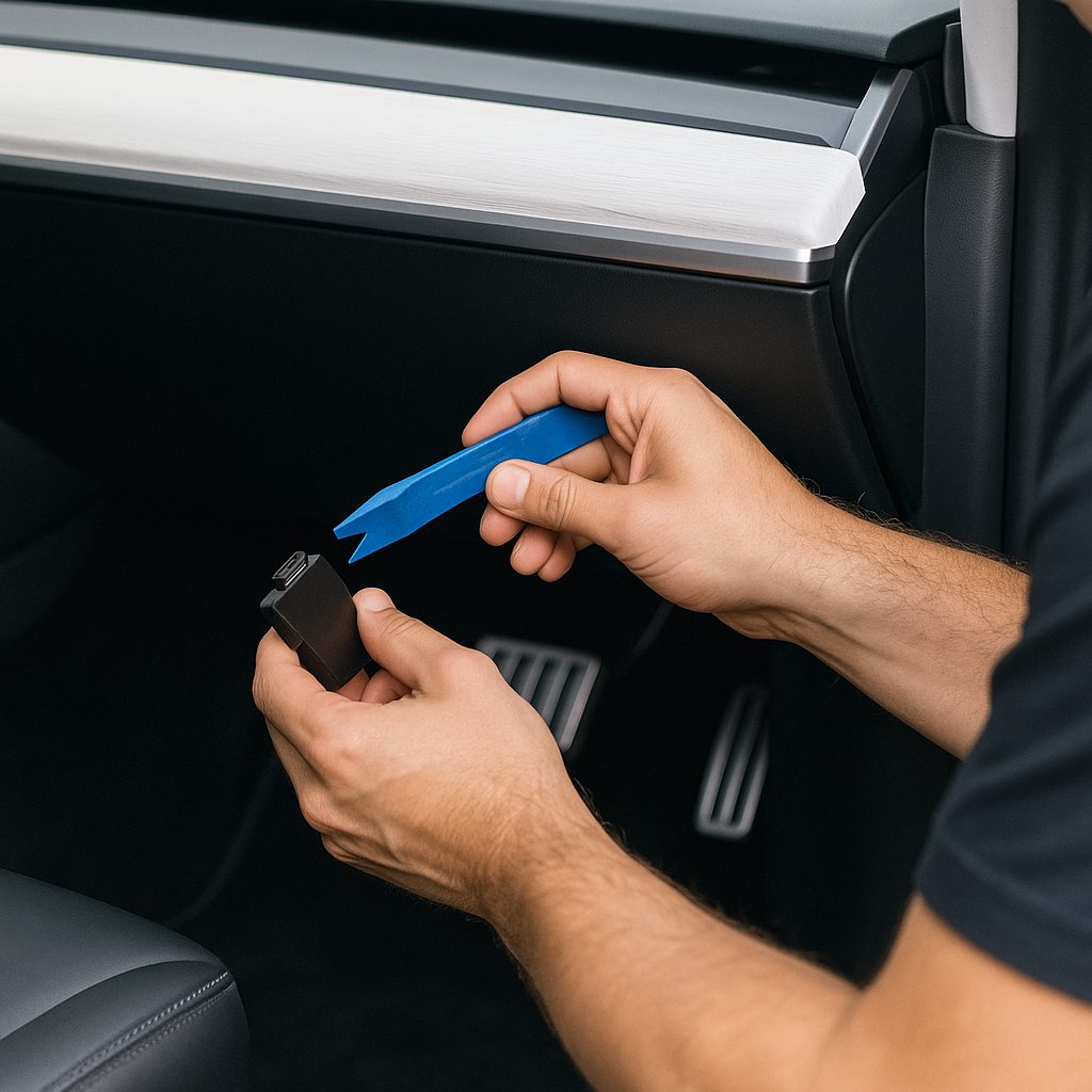 Smart Blindvinkel Ambilight – Tesla Model Y