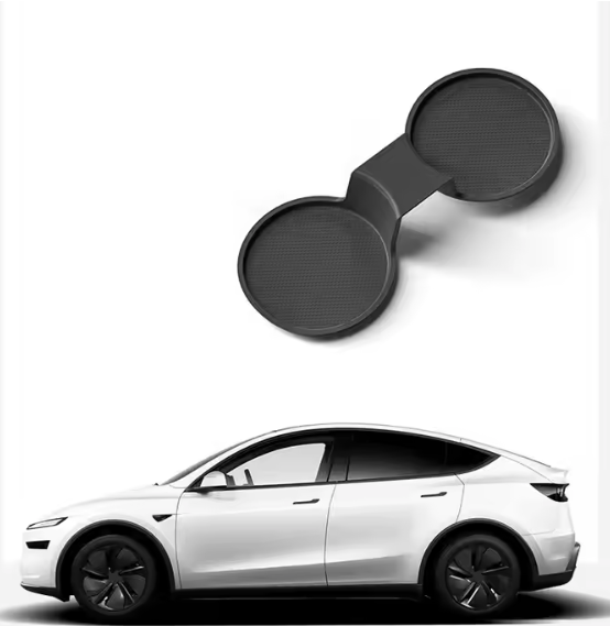 3D Gummimåtte med Kopholder – Tesla Model Y