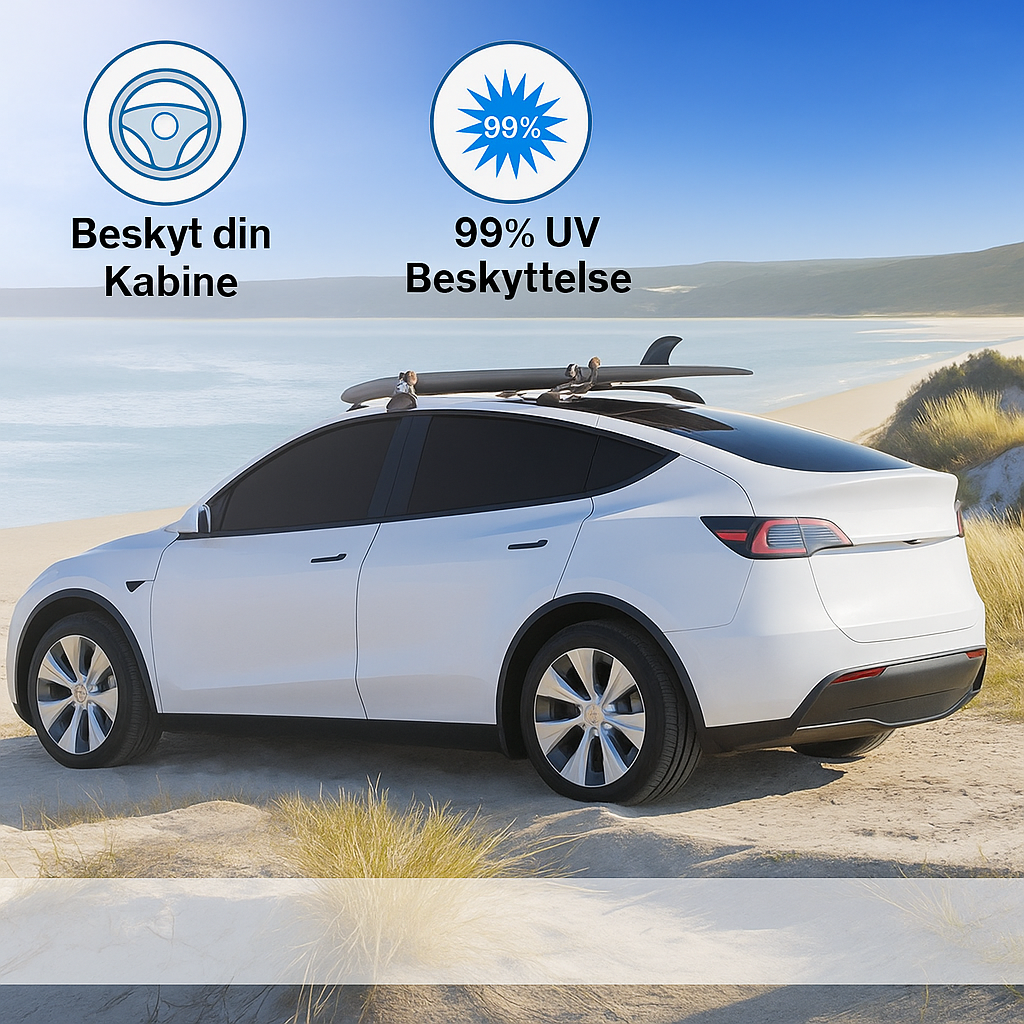 Solafskærmning Tesla model Y – premium elbiltilbehør