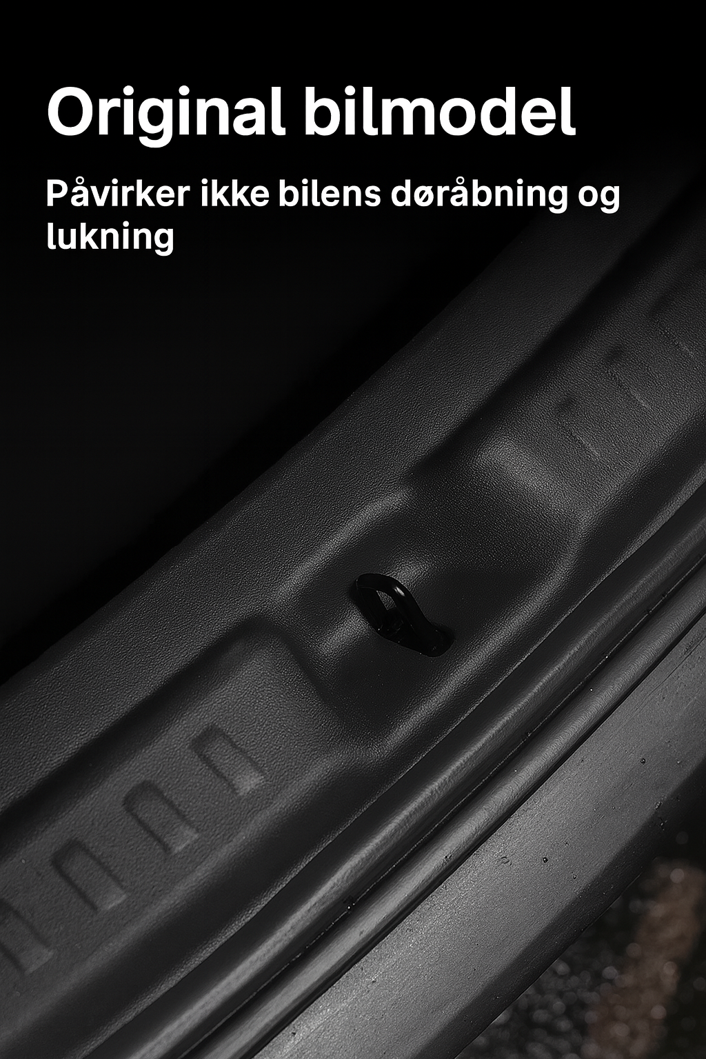 Læssekantbeskytter til Tesla Model Y – beskytter bagkofanger mod ridser og skrammer