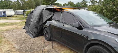 Camping i Tesla Model Y – Den Ultimative Guide til Komfort, Udstyr og Tilbehør