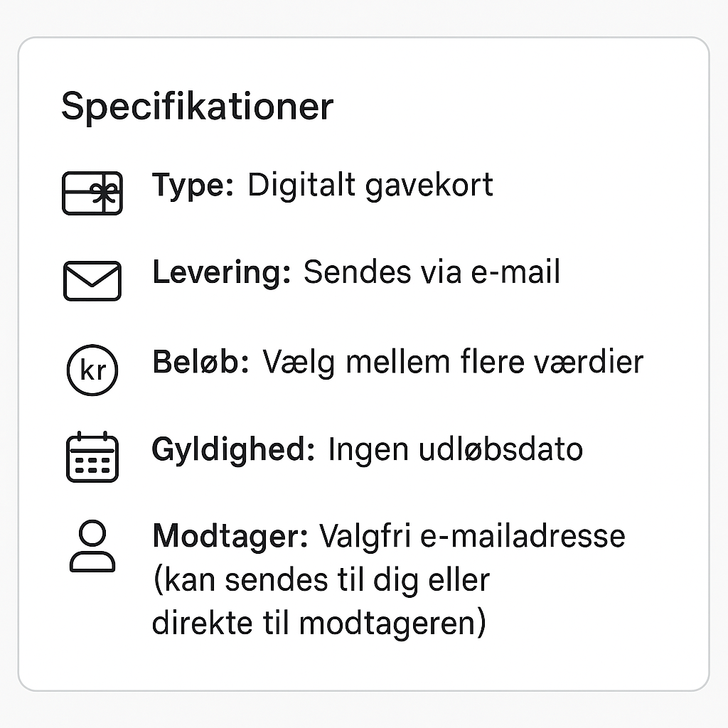 Elbil Plus gavekort