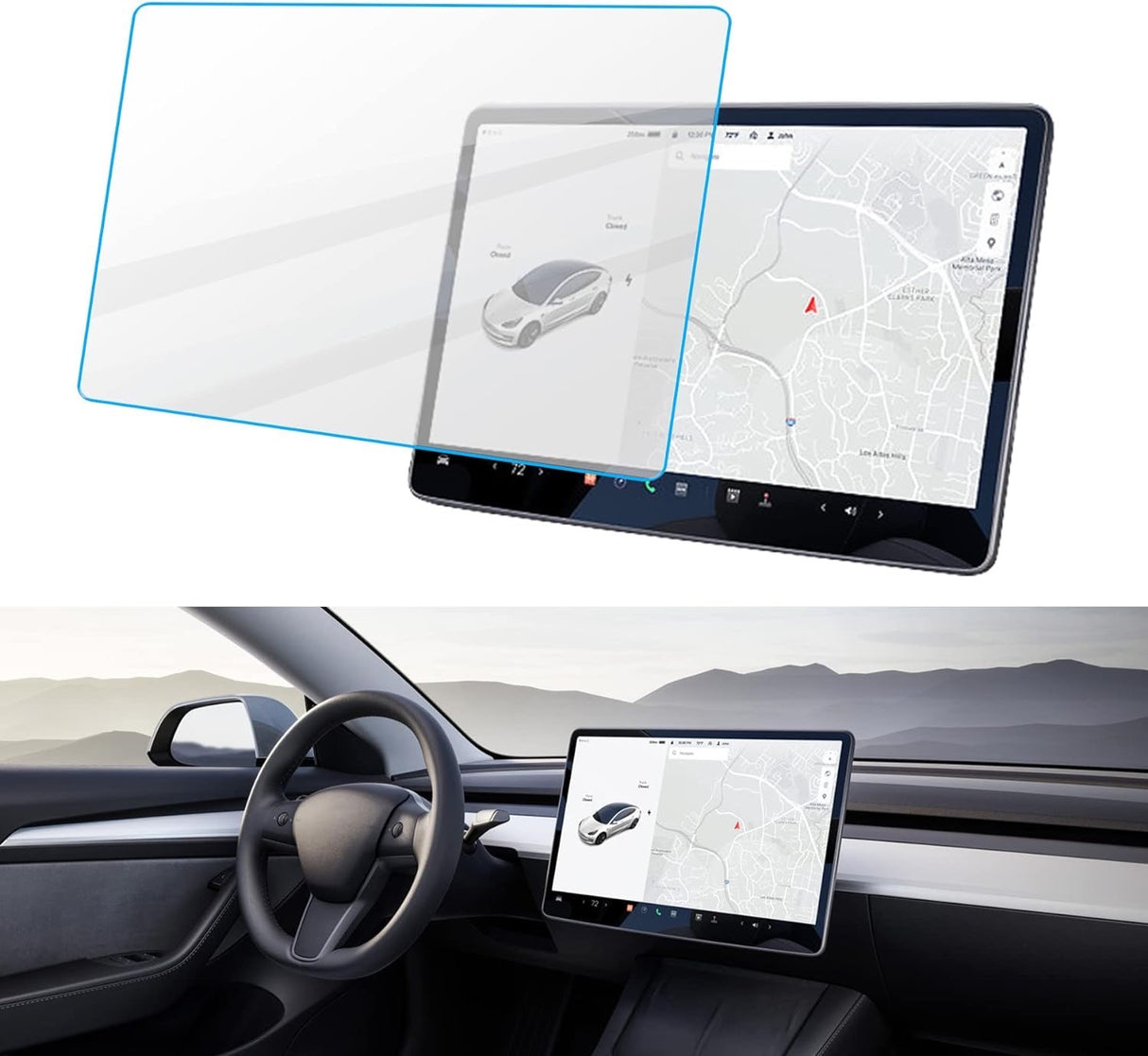 Skærmbeskytter – Tesla Model Y (2020-2025)