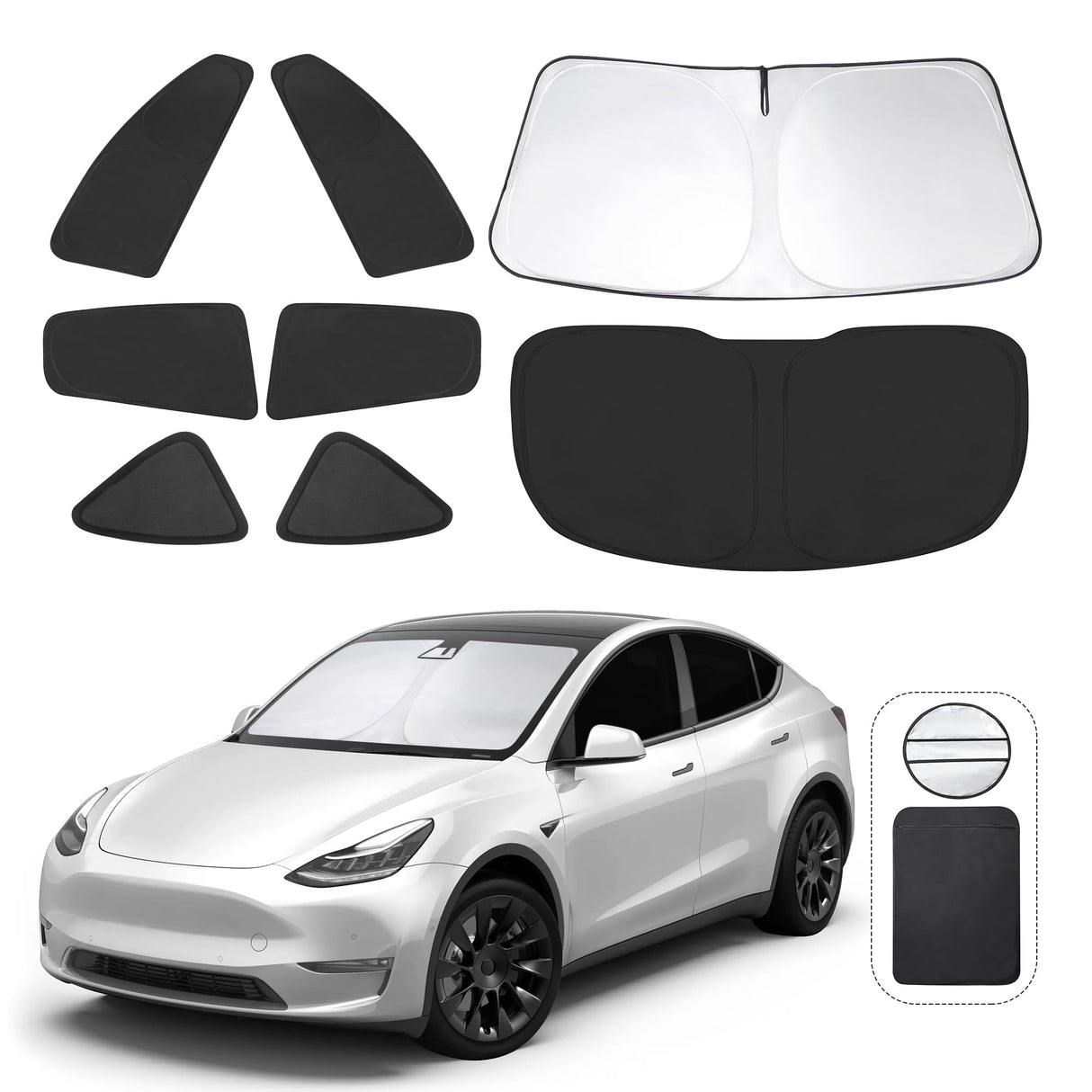 Solafskærmning Tesla model Y – premium elbil tilbehør